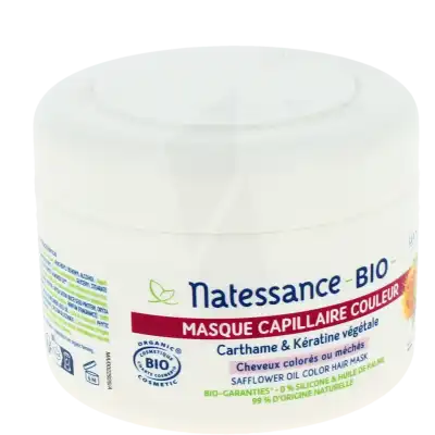 Natessance Carthame Keratine Masque Couleur Pot/200ml à ANGLET