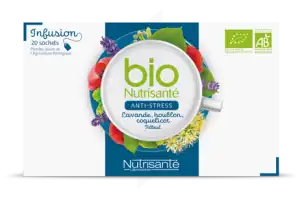 Acheter Nutrisanté Infusions Bio Tisane Anti-stress 20 Sachets à Die