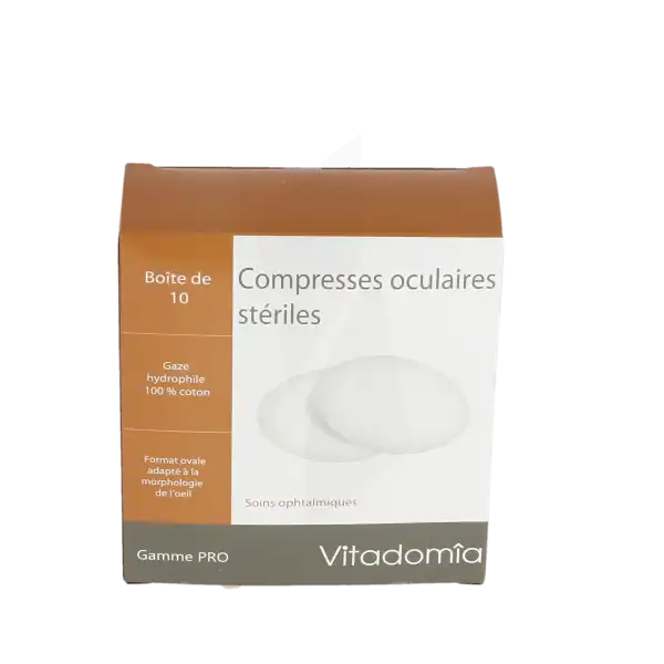Vitadomia Compr Oculaire Stérile Gaze B/10