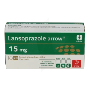 Lansoprazole Arrow 15 Mg, Comprimé Orodispersible