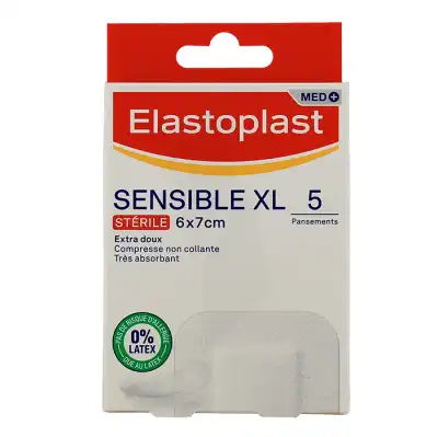 Elastoplast Med Sensible Xl Pansements 6x7cm B/5 à Wittenheim