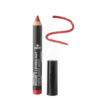 Avril Crayon Rouge à Lèvres Mat Rouge Baiser Bio 2g