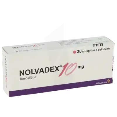 NOLVADEX 10 mg, comprimé pelliculé