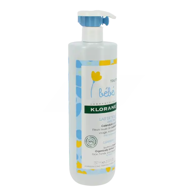 Klorane Bébé Lait De Toilette 750ml