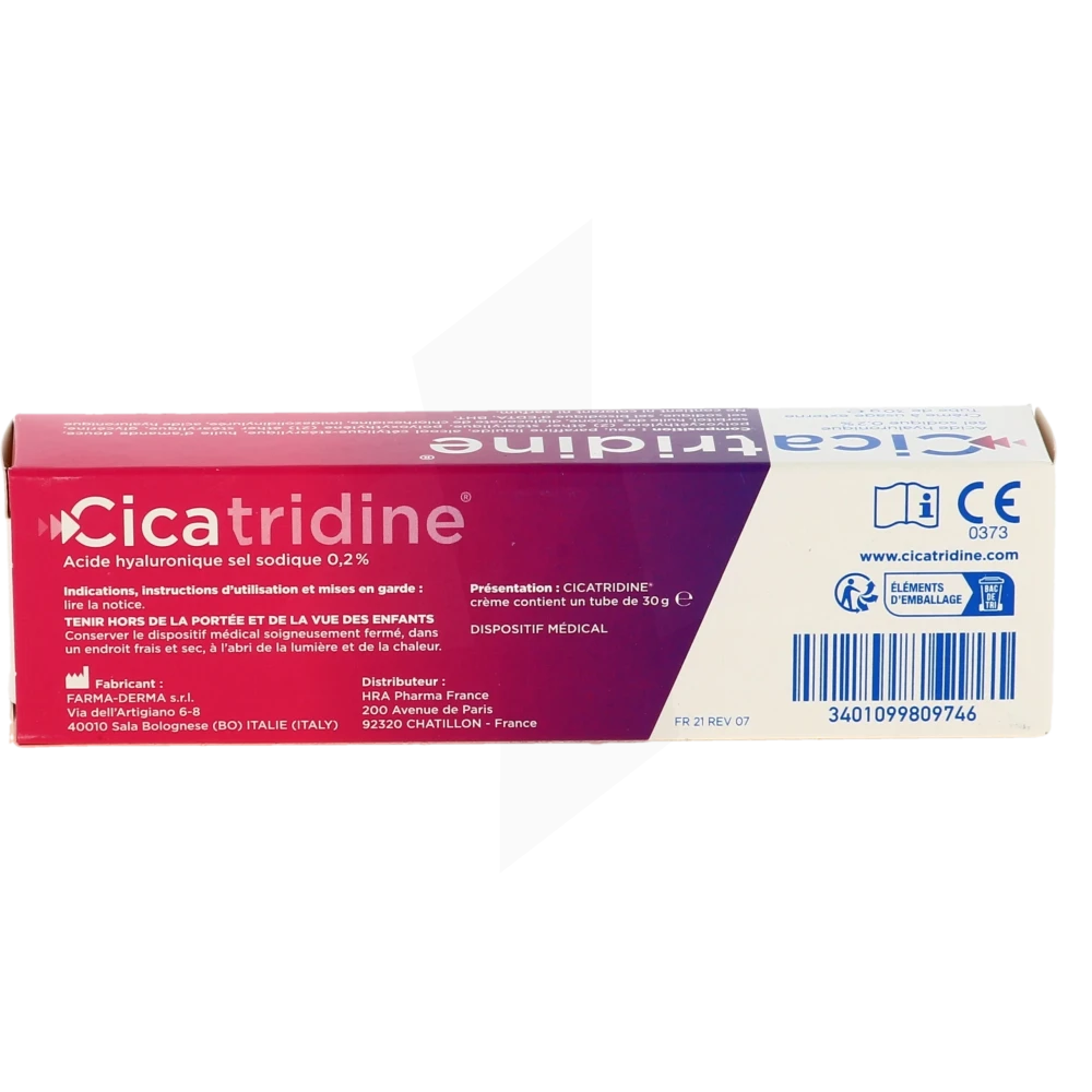cicatridine creme reparatrice et hydratante pour cicatrisation 60
