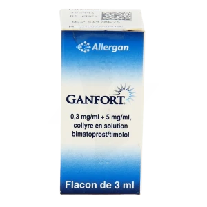 Ganfort 0,3 Mg/ml + 5 Mg/ml, Collyre En Solution