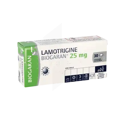 Lamotrigine Biogaran 25 Mg, Comprimé Dispersible à Agen