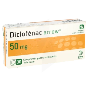 Diclofenac Arrow 50 Mg, Comprimé Gastro-résistant