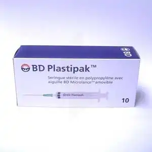 Plastipak Avec Aiguille, 0,5 Mm X 16 Mm, 2 Ml, Bt 10