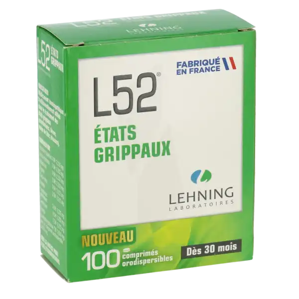 Lehning L52 Comprimés Orodispersibles Plq Pvc/pvdc/alu/100