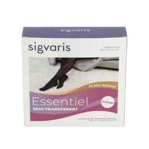 Sigvaris Essentiel Semi-transparent Chaussettes  Femme Classe 2 Dune Medium Long