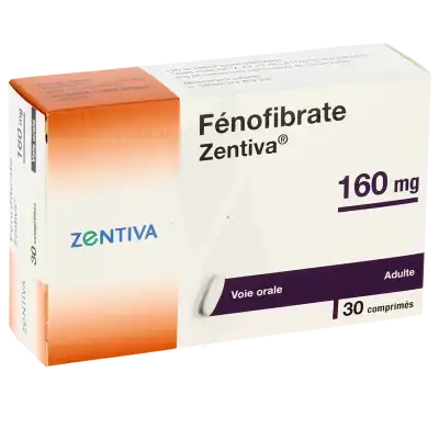 Fenofibrate Zentiva 160 Mg, Comprimé à Eysines