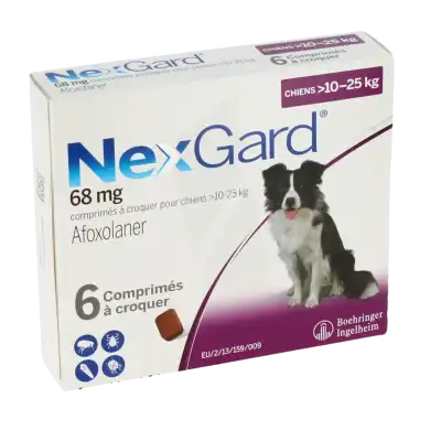 Nexgard 68 Mg Comprime A Croquer Pour Chiens 10 - 25 Kg, Comprimé à Croquer à RUMILLY