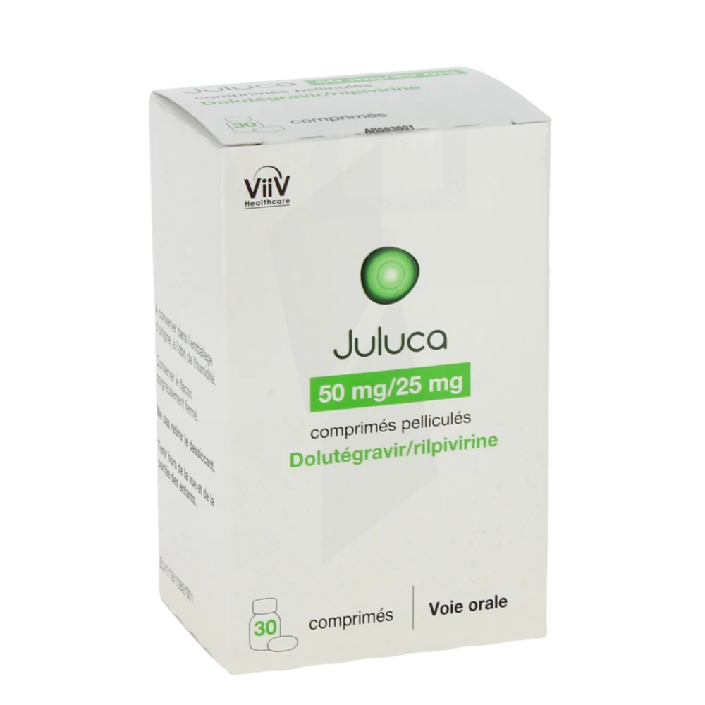 Juluca 50 Mg/25 Mg, Comprimé Pelliculé