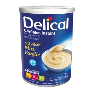 Delical Céréales Instant Nutriment Miel Vanille B/420g