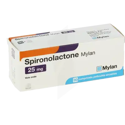 SPIRONOLACTONE VIATRIS 25 mg, comprimé pelliculé sécable