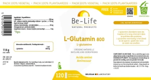 Be-life L-glutamin 800 Gélules B/120