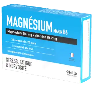 Magnesium Marin  300mg + Vit B6 20 Cp à Saint-Bonnet-de-Mure