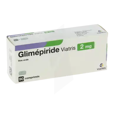Glimepiride Viatris 2 Mg, Comprimé à Dreux