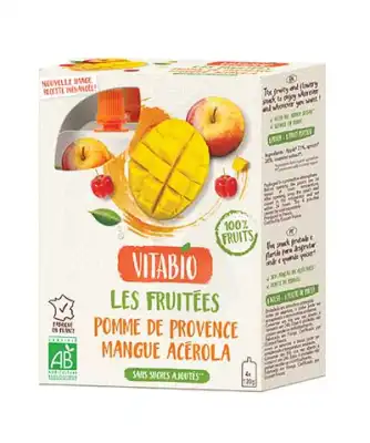 Vitabio Gourde Fruits Pomme Mangue Acérola à VILLENAVE D'ORNON