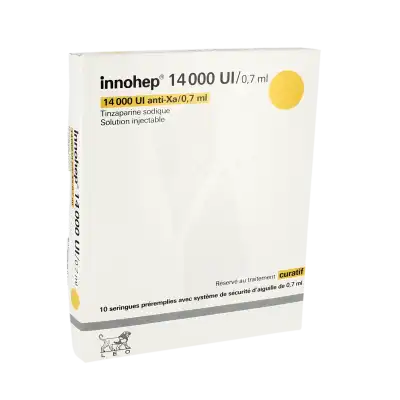 Innohep 14 000 Ui Anti-xa/0,7 Ml, Solution Injectable En Seringue Préremplie à Blere