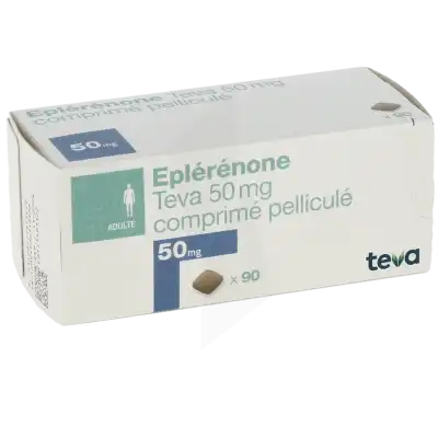 EPLERENONE TEVA 50 mg, comprimé pelliculé
