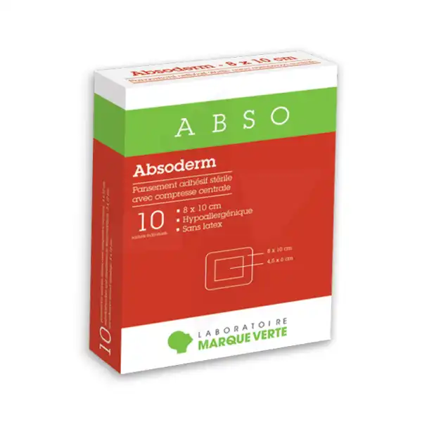 Absoderm Pansadhstérilcompcentabso 10x25cm  Bt10