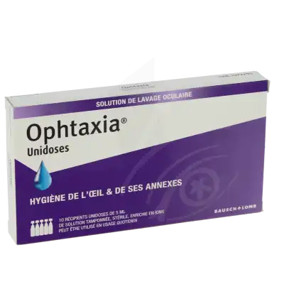 Ophtaxia Solution Tamponnée Lavage Oculaire 10 Unidoses/5ml à Paris