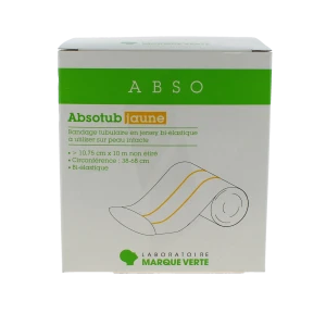 Absotub Bandage Tubulaire Jaune 10,75cmx10m B/1
