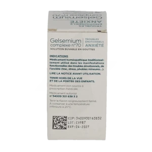 Gelsemium Complexe N°70, Solution Buvable En Gouttes