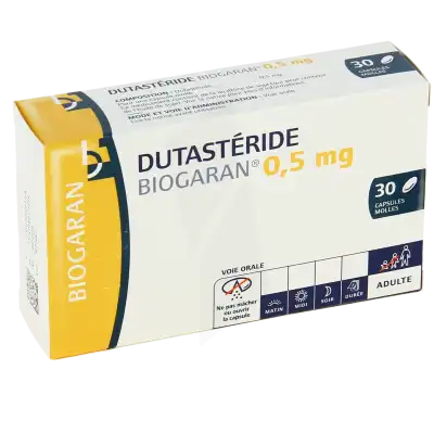 DUTASTERIDE BIOGARAN 0.5 mg, capsule molle