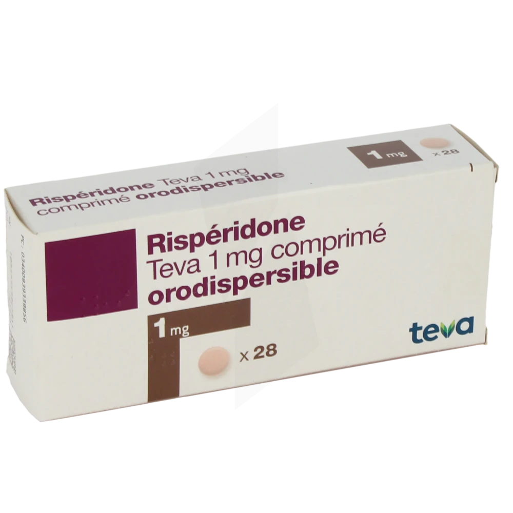 Risperidone Teva 1 Mg, Comprimé Orodispersible