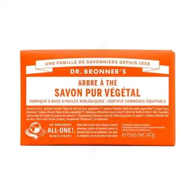 Dr Bronner's Pain De Savon Tea Tree 140 G à MANOSQUE