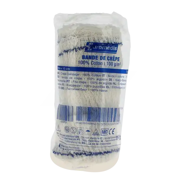 Euromedis Bande Crêp Cot 10cmx4m