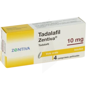 Tadalafil Zentiva 10 Mg, Comprimé Pelliculé