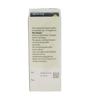 Exzolt 10 Mg/ml Solution Pour Administration Dans L'eau De Boisson Pour Poules, Solution Pour Administration Dans L'eau De Boisson