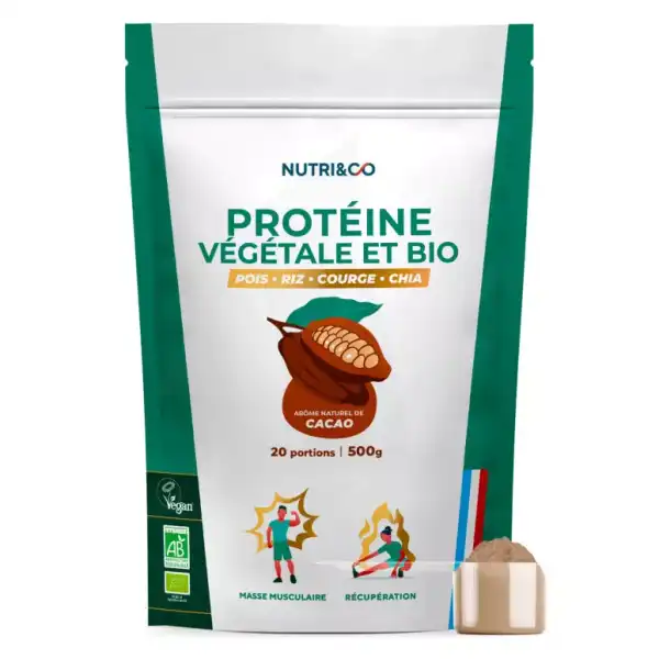 Nutri&co Protéine Végétale Bio Poudre Sachet/500g