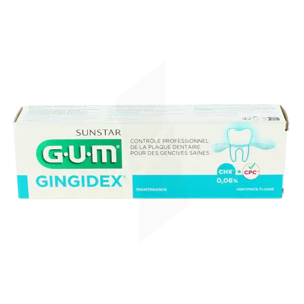 Gum Gingidex 0,06% Gel Dentifrice Gencives Maintenance T/75ml