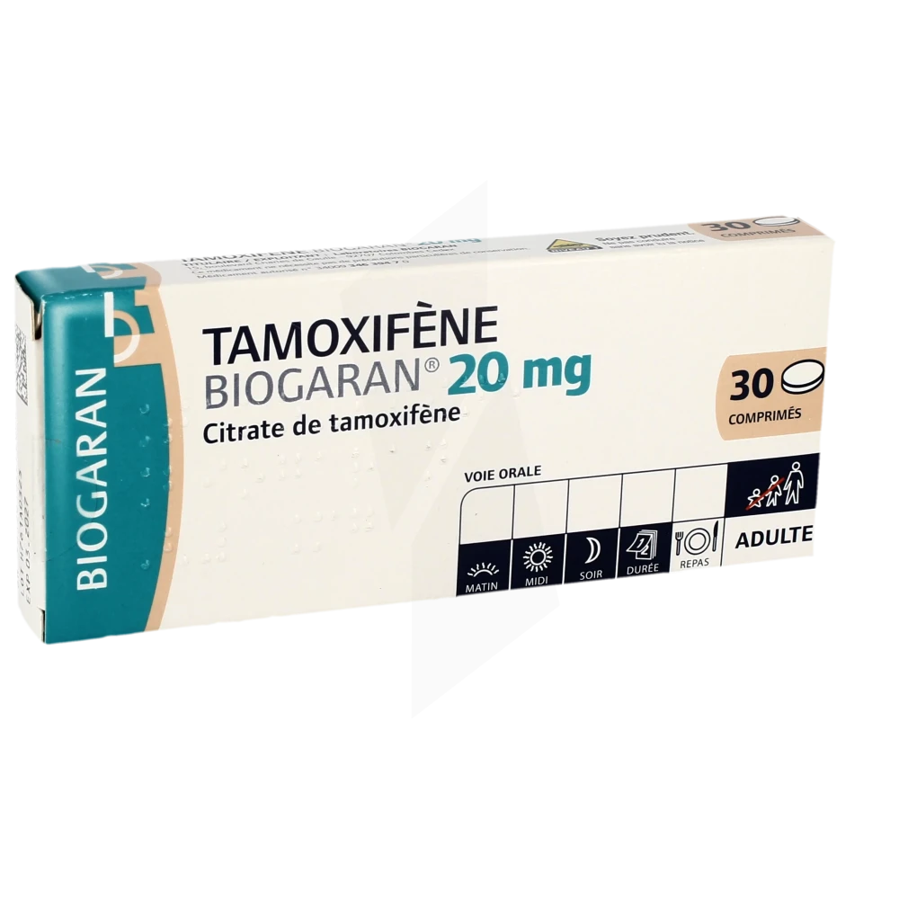 Tamoxifene Biogaran 20 Mg, Comprimé
