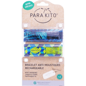 Parakito Color Bracelet Rechargeable Anti-moustique Adulte B/2