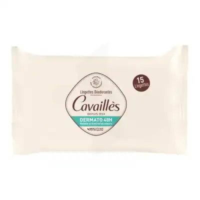 Cavailles Deo Dermato Lingette 48h Sach/15 à Sartrouville