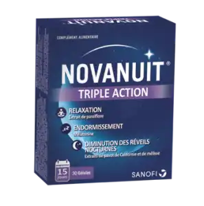 Novanuit Triple Action Gélules B/30 à LUSSAC