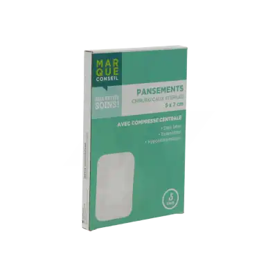 Marque Conseil Pans Stérile Avec Compresse 5x7cm B/5 à JOINVILLE-LE-PONT