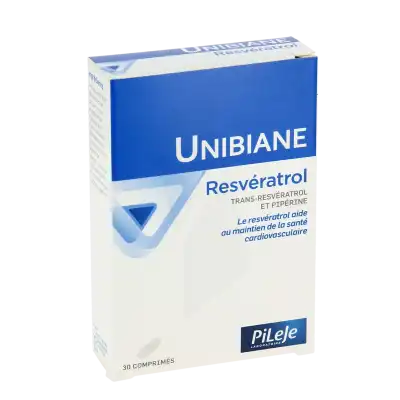 Pileje Unibiane Resvératrol 30 Comprimés à BIARRITZ