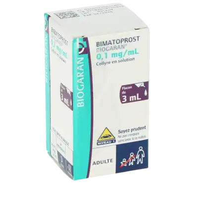 Bimatoprost Biogaran 0,1 Mg/ml, Collyre En Solution à CANALS