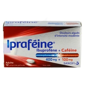 Iprafeine 400 Mg/100 Mg Cpr Pell Plq/12