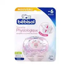 Bebisol Slim - Sucette Physiologique Silicone Nuit Fille T1 à Poitiers