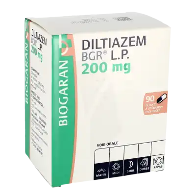 Diltiazem Bgr Lp 200 Mg, Gélule à Libération Prolongée à Paris