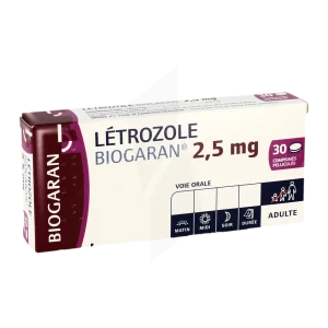 Letrozole Biogaran 2,5 Mg, Comprimé Peliculé