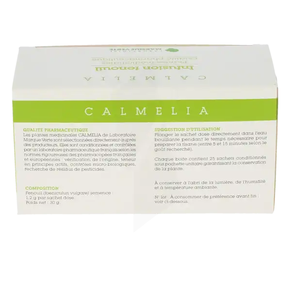 Calmelia Fenouil Tisane 25 Sachets